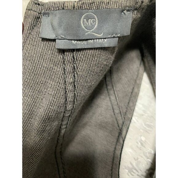 alexander mcqueen authentic Black Denim Jean Tank Bodycon Mini Dress 42 Small - Picture 8 of 10